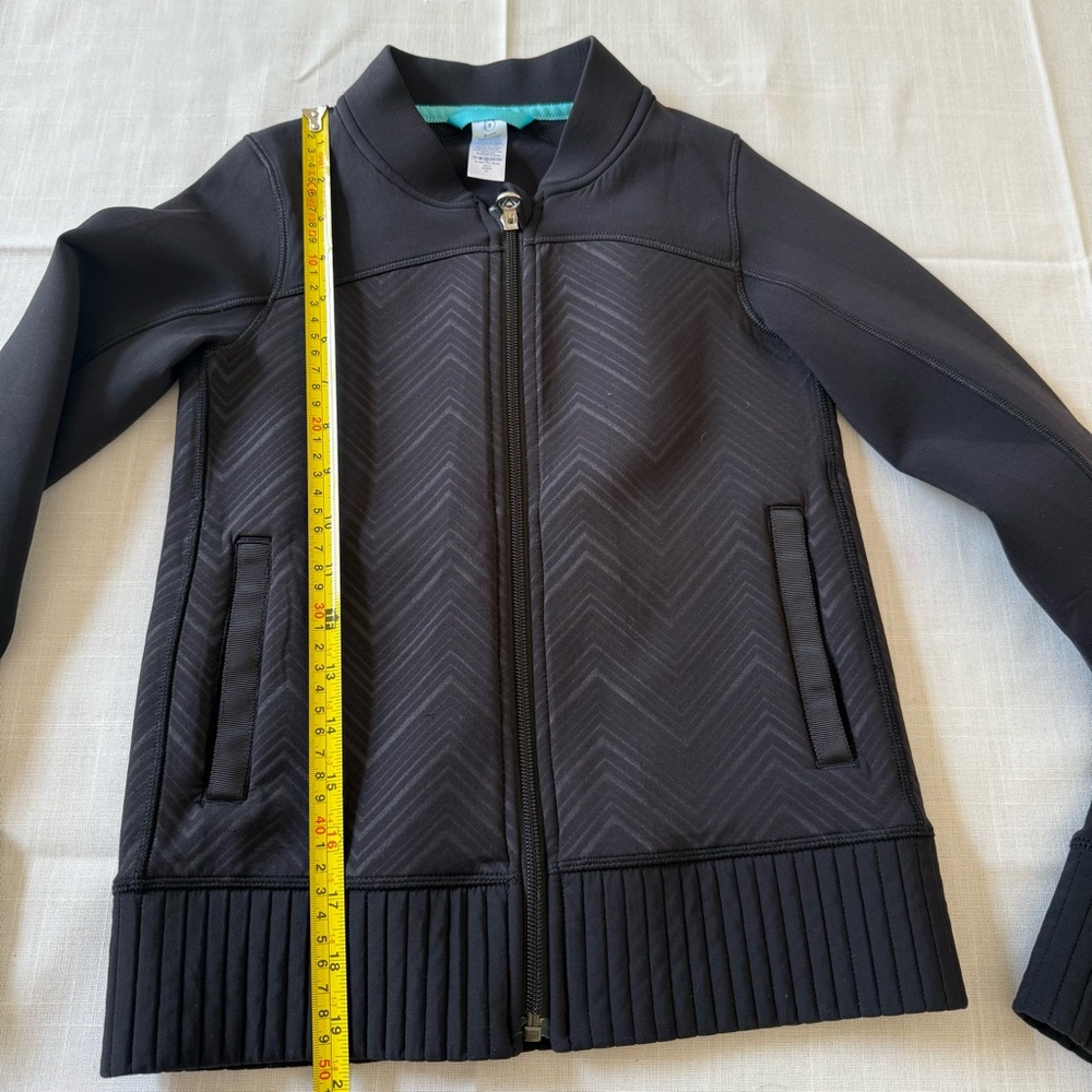 Ivivva by Lululemon Black Black Full Zip Jacket Girls Size 8 - Picture 4 of 7